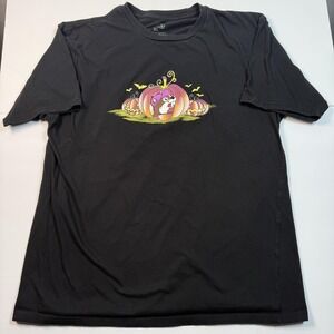 Buc-ee's Shirt Mens XL Black Halloween Pumpkin Haunted House Graphic Tee